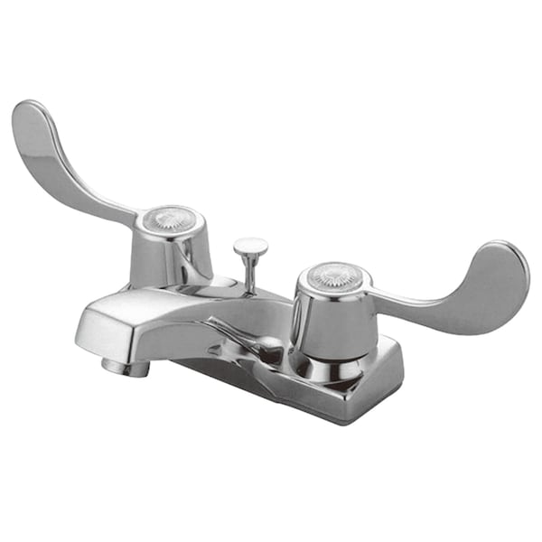 4" Centerset Bathroom Faucet, Polished Chrome
